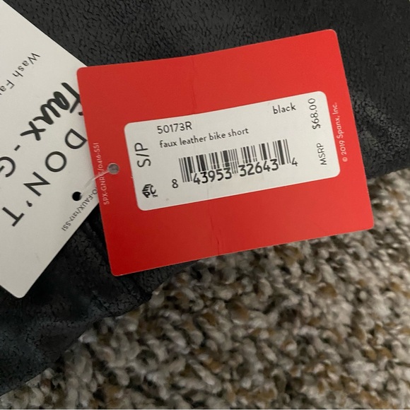Spanx Faux Leather Biker Shorts - Picture 4 of 5